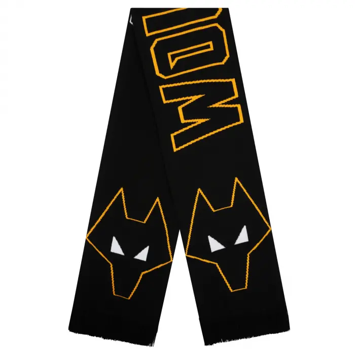 Wolverhampton Wanderers Shop | Blackout Wolf Head Scarf – ADD TO CART Wolverhampton Wanderers Merchandise